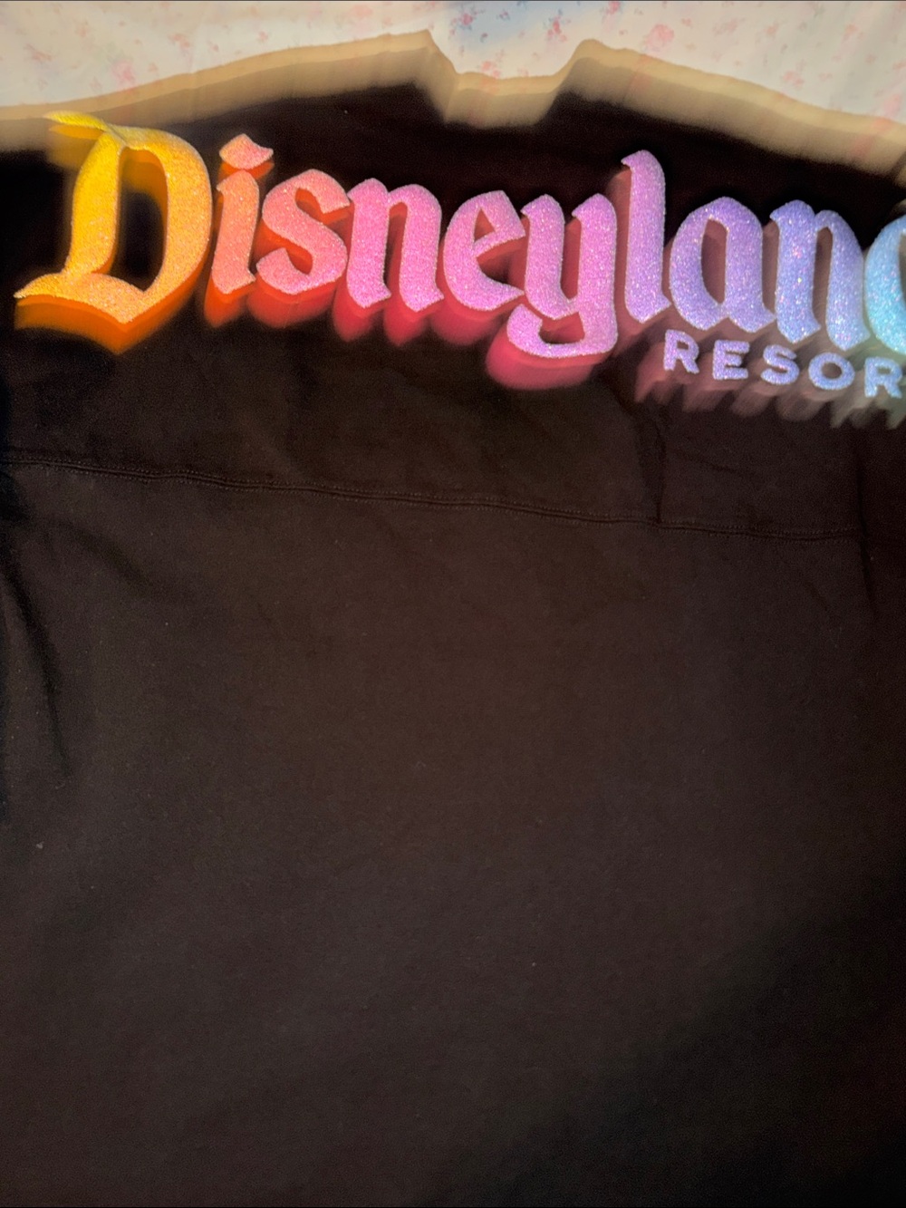 Disney Disneyland Resort 70th Anniversary Long Sleeve in Black & Pink - Picture 4 of 9